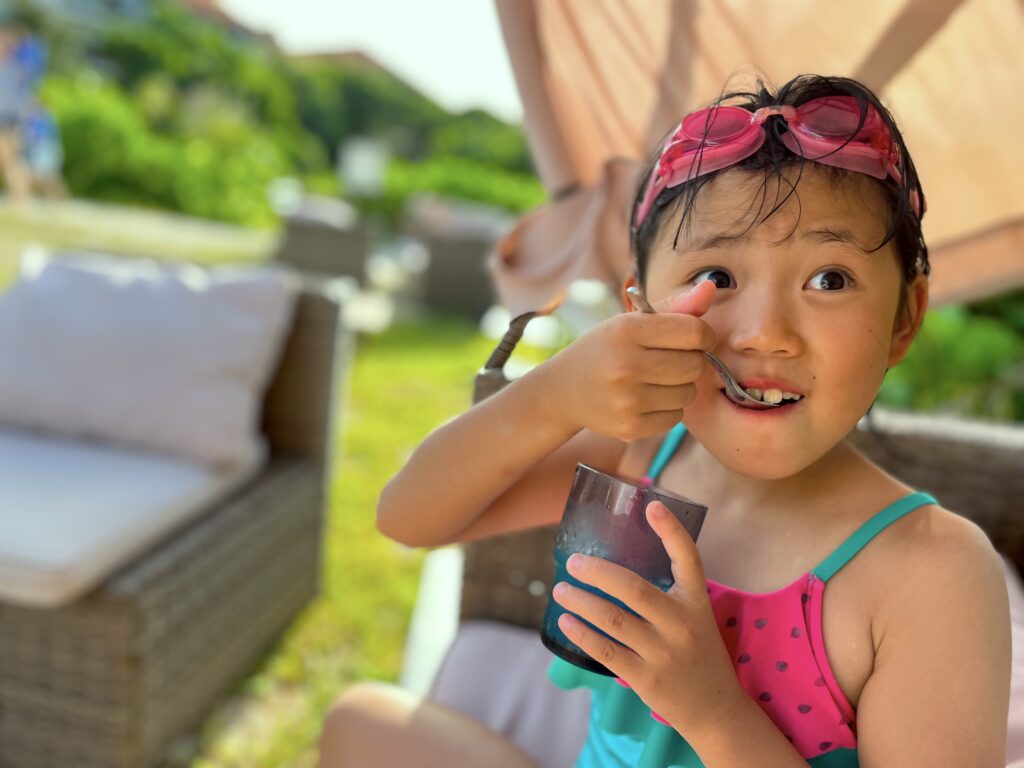 クラブメッド　クラブメッド石垣島カビラ　石垣島　川平湾　沖縄　レストラン　バー　かき氷